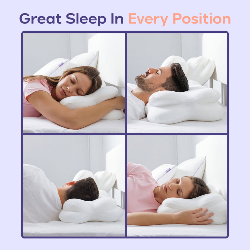 Mellow Cloud Align Pillow: CloudAlign™ Memory Foam Pillow for Sleep ...