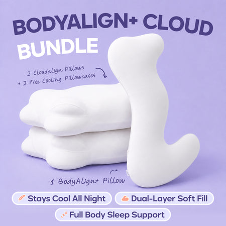 BodyAlign Plus+ Cooling Pillow + 2 CloudAlign Pillows