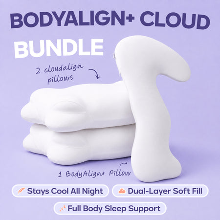 BodyAlign Plus+ Cooling Pillow + 2 CloudAlign Pillows