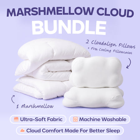 MarshMellow Comforter + 2 CloudAlign Pillows