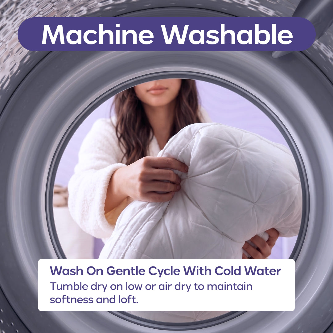 cooling pillow cover machine washing cold water gentle cycle delicate fabric