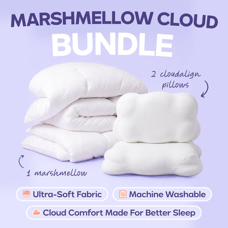 MarshMellow Comforter + 2 CloudAlign Pillows