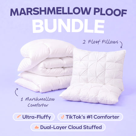 MarshMellow Comforter + 2 Ploof Pillows
