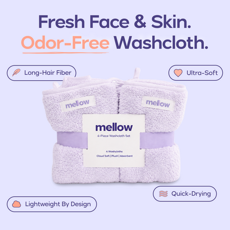 Cloud Plush Washcloths (4-Pack)