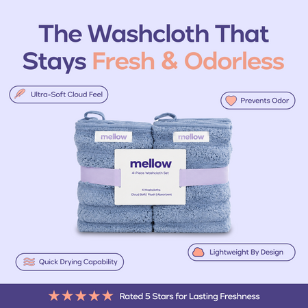 Ribbed Washcloths (4-Pack)