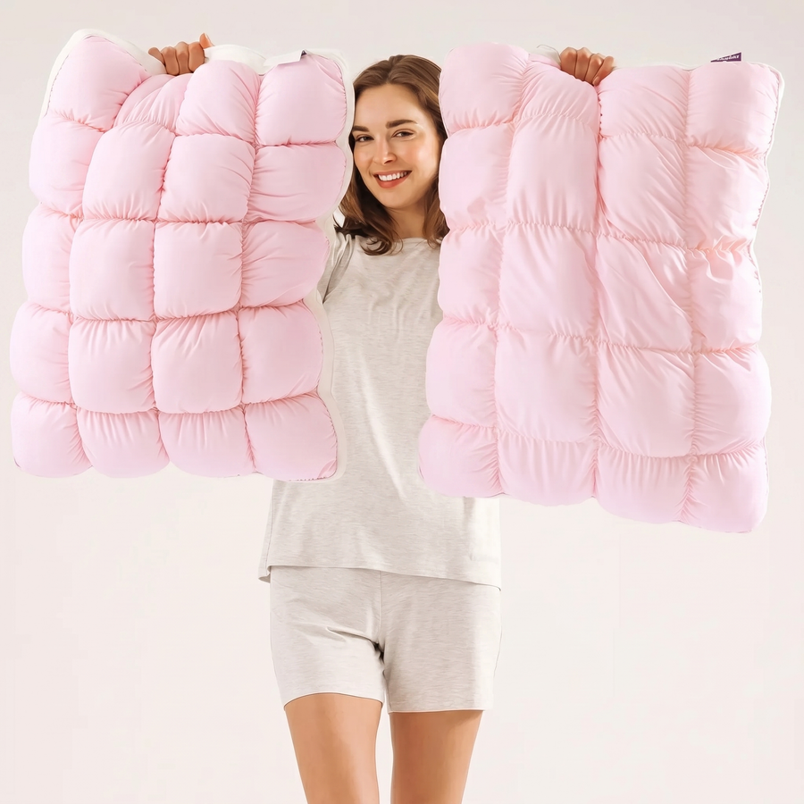 Baby Pink puff pillow